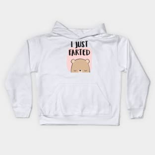 I Farted - Cute But Still - The Smell We All Smelt - Peach Kids Hoodie